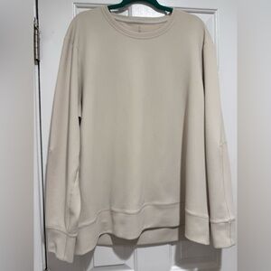 Lululemon athletica Men's textured crewneck Sweater in Cream